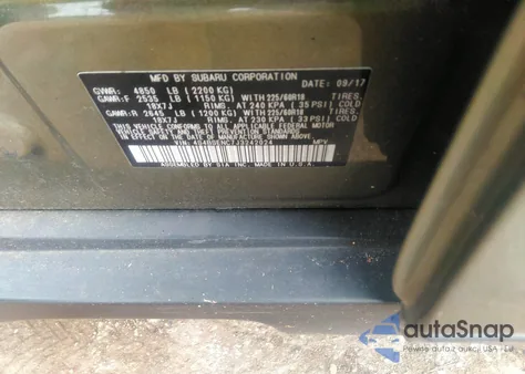 2018 Subaru Outback 3.6R Limited from USA, damaged, VIN 4S4BSENC7J3242024